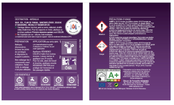 Résine colorée évier color RESINENCE, céladon satiné, 0.5L