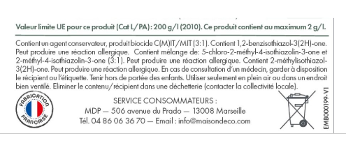 Enduit décoratif Masqu'carrelage ardoise MAISON DECO, noir, 3kg