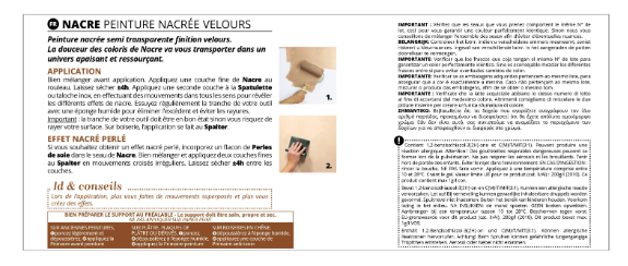 Peinture à effet, Nacre ID, meringue, velours, 2L