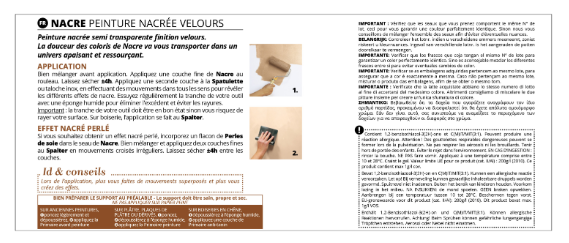 Peinture à effet, Nacre ID, cassis, velours, 2L