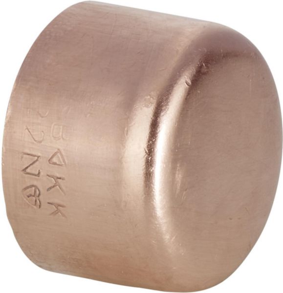 Bouchon en cuivre à souder femelle Ø 18 mm sachet de 2 pièces