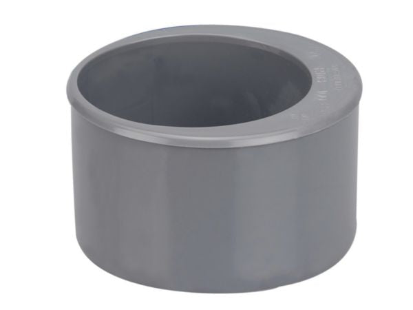 Tampon de réduction PVC NF mâle-femelle Ø 100 x 80 mm gris