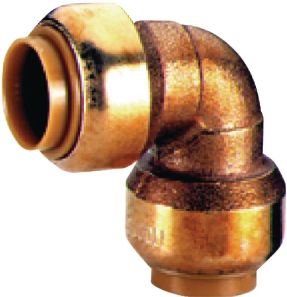Coude instantané tectite pour cuivre et PER femelle-femelle 90° Ø 14 mm sac de 2 pièces