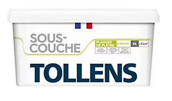 Sous-couche plaques de plâtre Tollens blanc 5L