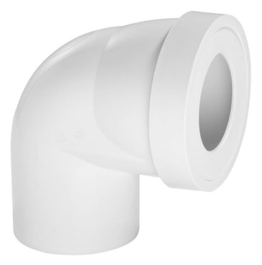 Pipe courte mâle femelle blanc ø 100 mm