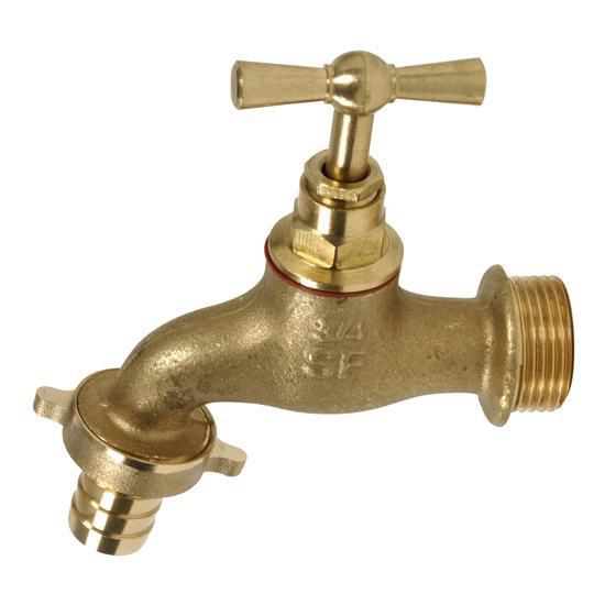 Brushed brass garden tap male Ø 1/2 10 bars maximum