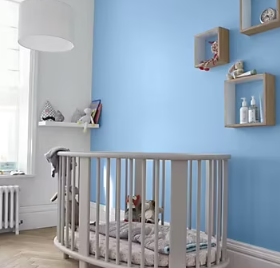 Peinture intérieure couleur murs, boiseries et radiateurs GoodHome Fréjus mat bleu 2,5L