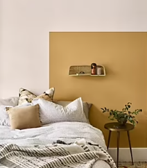 Peinture Valentine murs et boiseries Dulux Valentine jaune idole velouté mat 0,5L