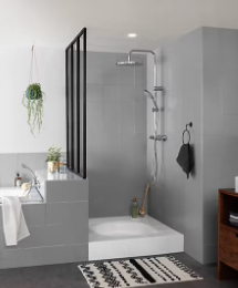 Peinture de rénovation faïence et meuble de salle de bain V33 gris loft satin 750ml