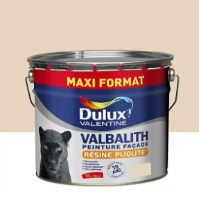Peinture extérieure façade monocouche microporeuse Valbalith Dulux Valentine mat ton pierre 12L