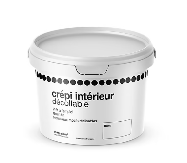 Crépi intérieur décollable blanc mat 15kg