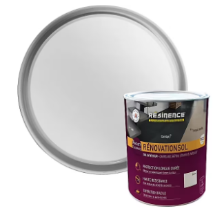 Résine de rénovation sol bi composante époxy Résinence blanc 2L