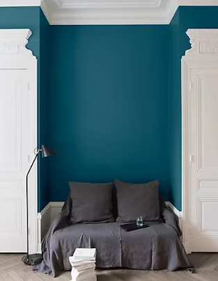 Testeur peinture murs, plafonds et boiseries Velours peinture bleu paon Libéron 125 ml
