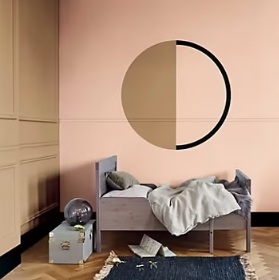 Peinture couleur murs, boiseries et radiateurs Crème de couleur Dulux Valentine miel ambré satin 1,25L