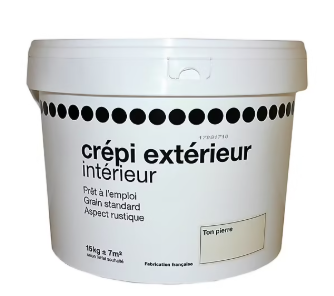 Crépi extérieur aspect rustique ton pierre 15kg