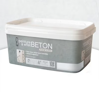 Peinture Tollens effet béton gris clair Tollens 2L