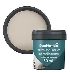 Testeur peinture résistante murs, boiseries et métal GoodHome beige Tijuana mat 50ml
