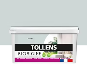 Peinture murs et plafonds Biorigine Tollens velours rocher 2L