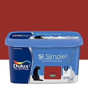 Peinture intérieure couleur Si Simple ! Dulux Valentine satin le rouge 2.5L
