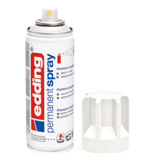 Spray peinture acrylique Edding blanc mat 200 ml