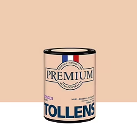 Peinture Tollens premium murs, boiseries et radiateurs rose nude velours 750ml