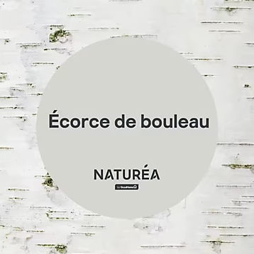 Peinture murs et boiseries Naturéa par GoodHome ecorce de bouleau velours 2L