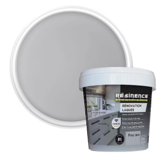 Résine multisupports Résinence Rénovation Laquée Color satin gris perle 500ml