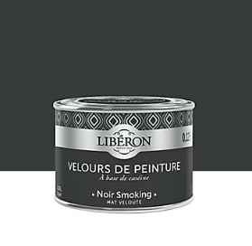 Testeur peinture murs, plafonds et boiseries Velours peinture noir smoking Libéron 125 ml