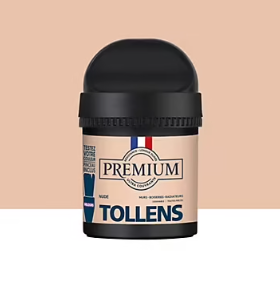 Peinture Tollens premium murs, boiseries et radiateurs rose nude velours 50ml