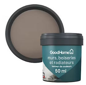 Testeur peinture intérieure couleur GoodHome satin cordoba marron 50ml