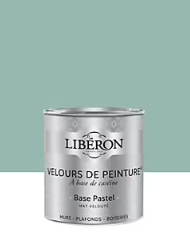 Peinture multisupport murs, plafonds et boiseries Velours de peinture vert oxydé Libéron 0,5L