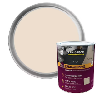 Résine de rénovation sol bi composante époxy Résinence doux lin 2L