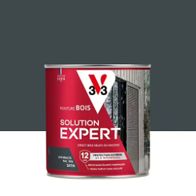 Peinture extérieure bois Solution expert anthracite satin V33 500ml