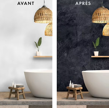 Enduit décoratif Maison Déco Tadelakt khol noir 5L