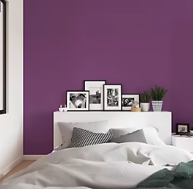 Peinture intérieure couleur murs, boiseries et radiateurs GoodHome satin shizuoka violet 2.5L