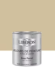 Peinture multisupport murs, plafonds et boiseries Velours de peinture beige peau de chamois Libéron 0,5L