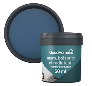 Testeur peinture intérieure couleur GoodHome mat saint-raphaël bleu 50ml