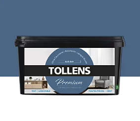 Peinture Tollens premium murs, boiseries et radiateurs blue jean mat 2,5L