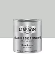 Peinture multisupport murs, plafonds et boiseries Velours de peinture blanc grisaille Libéron 0,5L