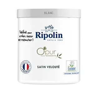 Testeur peinture intérieure Ripolin O'Pur blanc satin 75ml