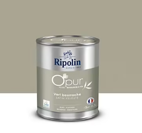 Peinture intérieure Ripolin O'Pur vert bourrache satin 0,5L