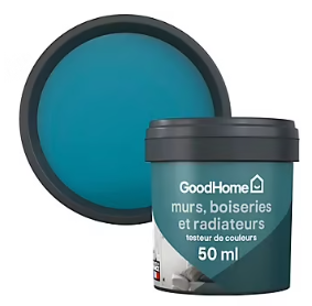 Testeur peinture intérieure couleur GoodHome satin marseille bleu 50ml