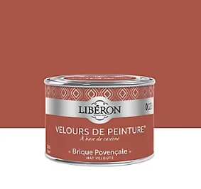 Testeur peinture murs, plafonds et boiseries Velours peinture orange brique provencale Libéron 125 ml