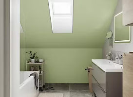 Peinture résistante murs, boiseries et métal GoodHome vert Galway satin 0,75L