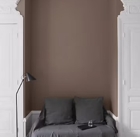 Peinture multisupport murs, plafonds et boiseries Velours de peinture marron brun puce royale Libéron 0,5L
