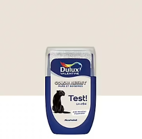 Testeur de peinture Color Resist murs et boiseries Dulux Valentine mat lin d'été 30ml