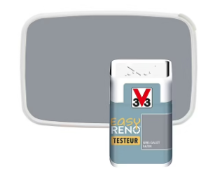 Testeur peinture de rénovation multi-supports V33 Easy Reno gris galet satin 50ml
