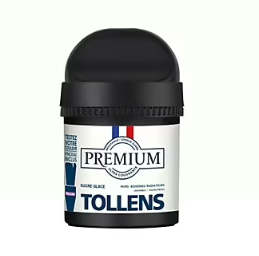 Peinture Tollens premium murs, boiseries et radiateurs blanc sucre glace velours 50ml