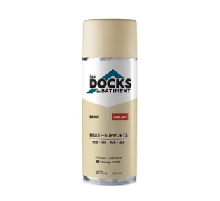 Peinture aérosol multi-supports Les Docks du bâtiment brillant beige 400ml
