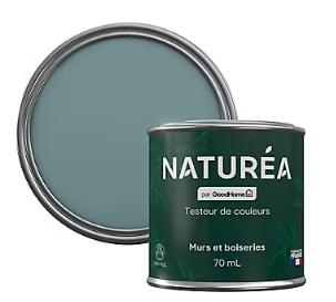 Peinture testeur de couleur Naturéa par GoodHome ciel de printemps velours 70 ml